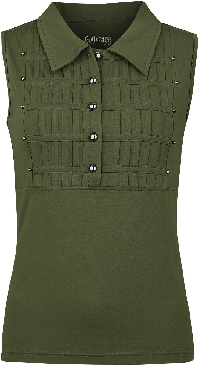 Haut look militaire | Gothicana by EMP Top