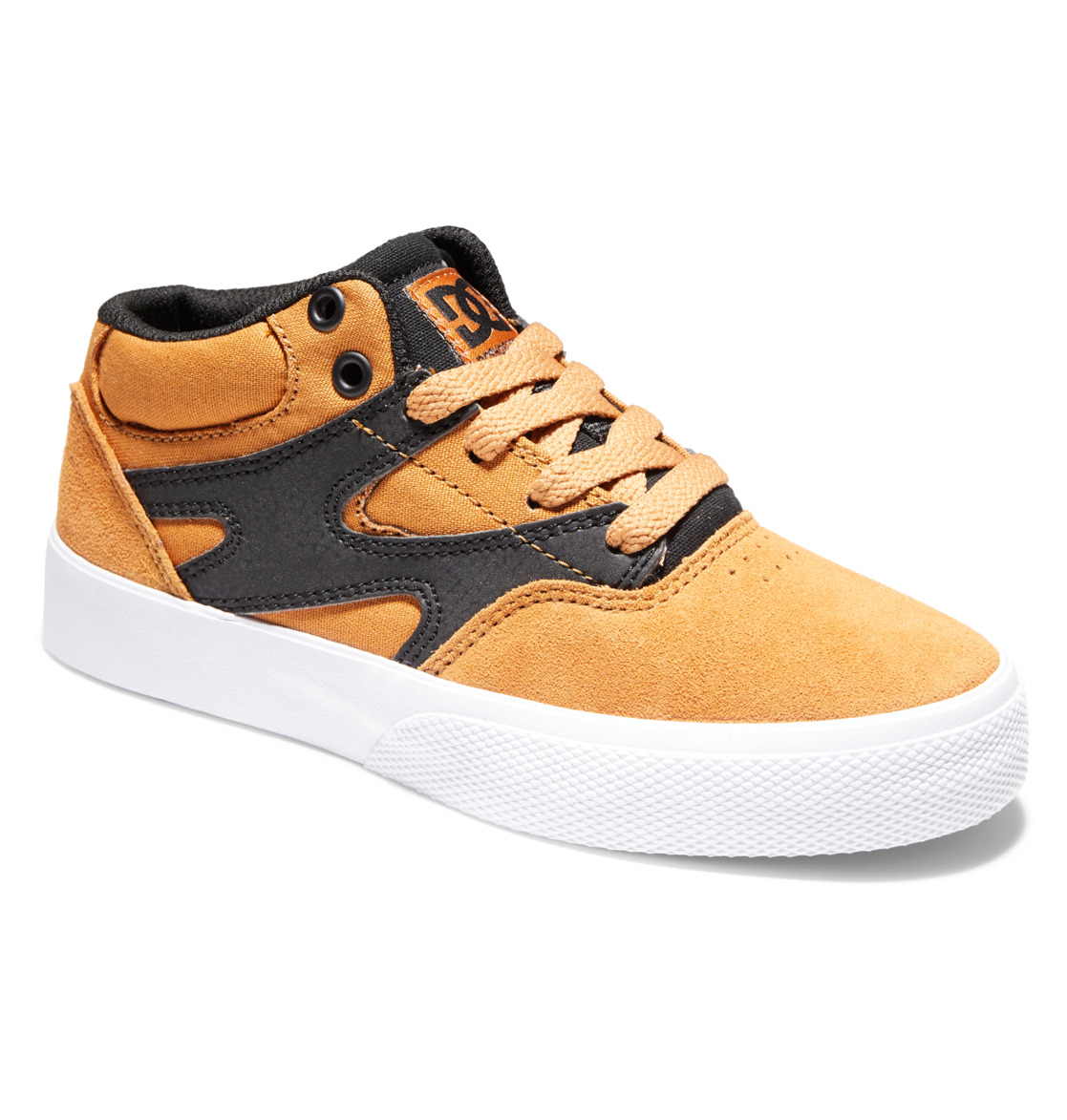 DC Shoes Youth Kalis Vulc Mid Wheat 1 US