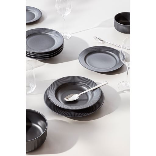 Eva Trio Legio Nova Dyb Tallerken, Black, Ø25 cm