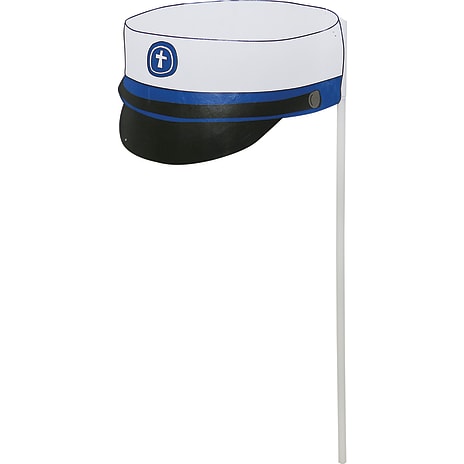 Studenter hueflag H: 40 cm 10-pak - blå