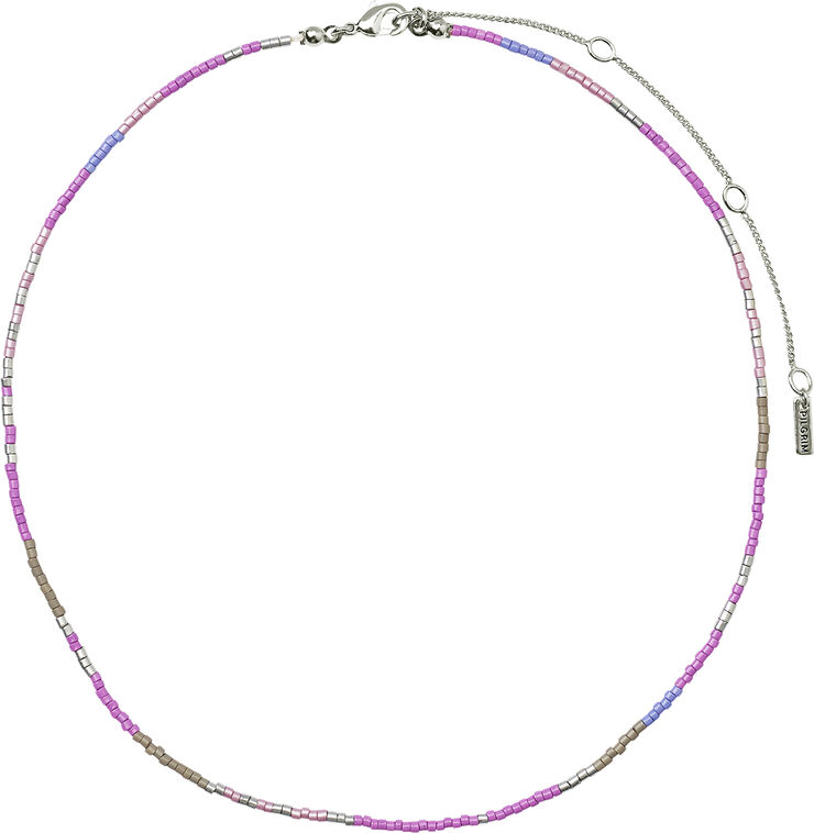 Pilgrim ALISON necklace purple, silver-plated Sølv
