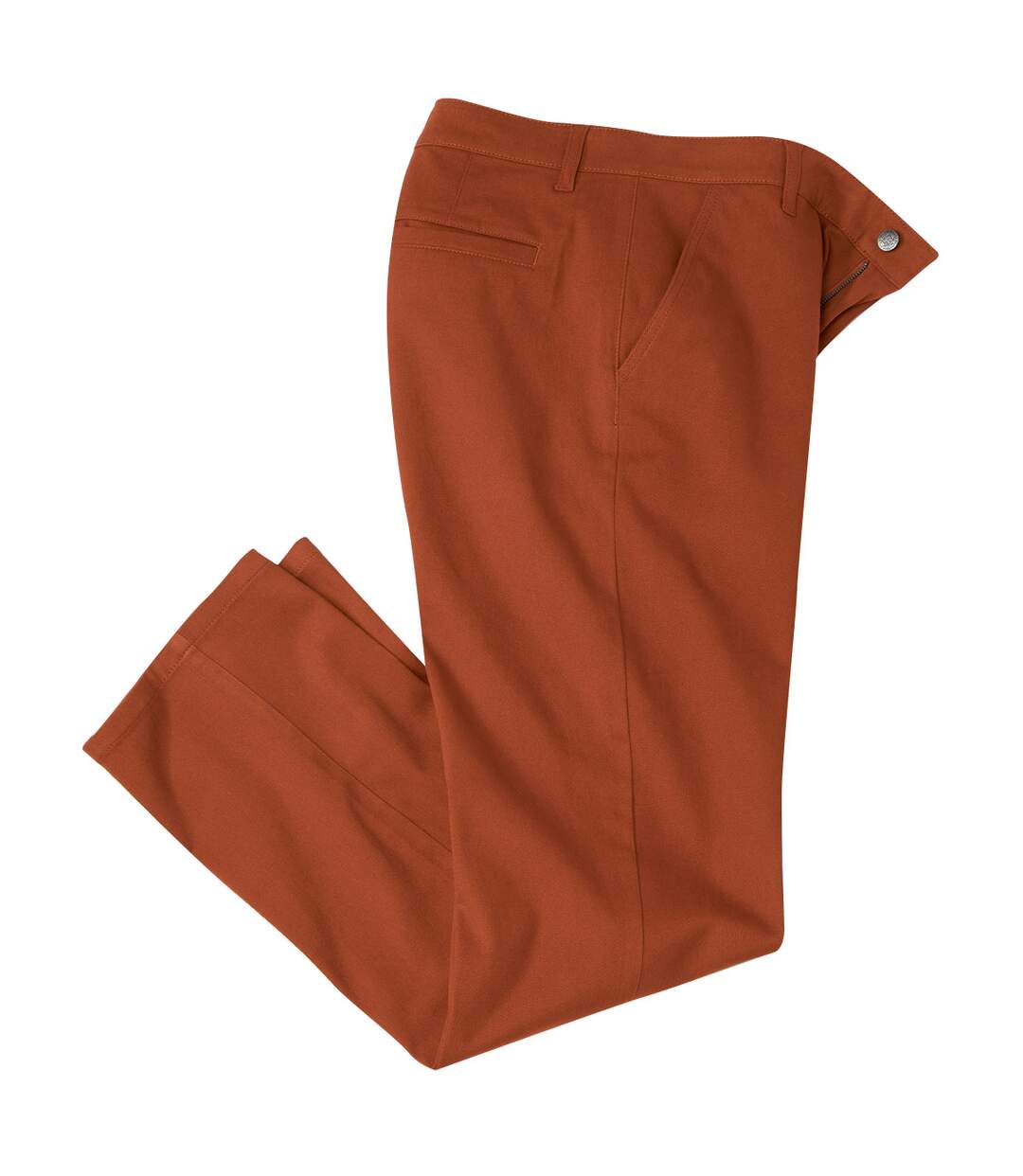 Pantalon Chino Stretch Brique