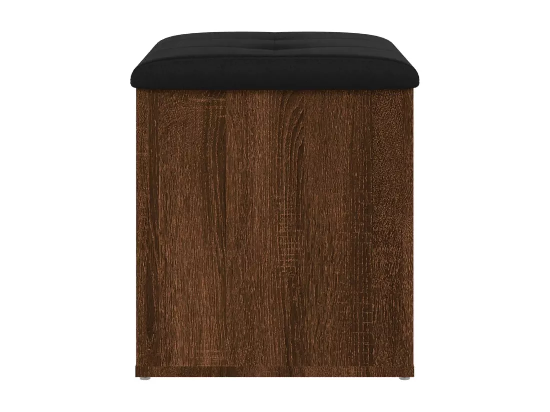 Banc de rangement chêne marron 42x42x45 cm bois d'ingénierie