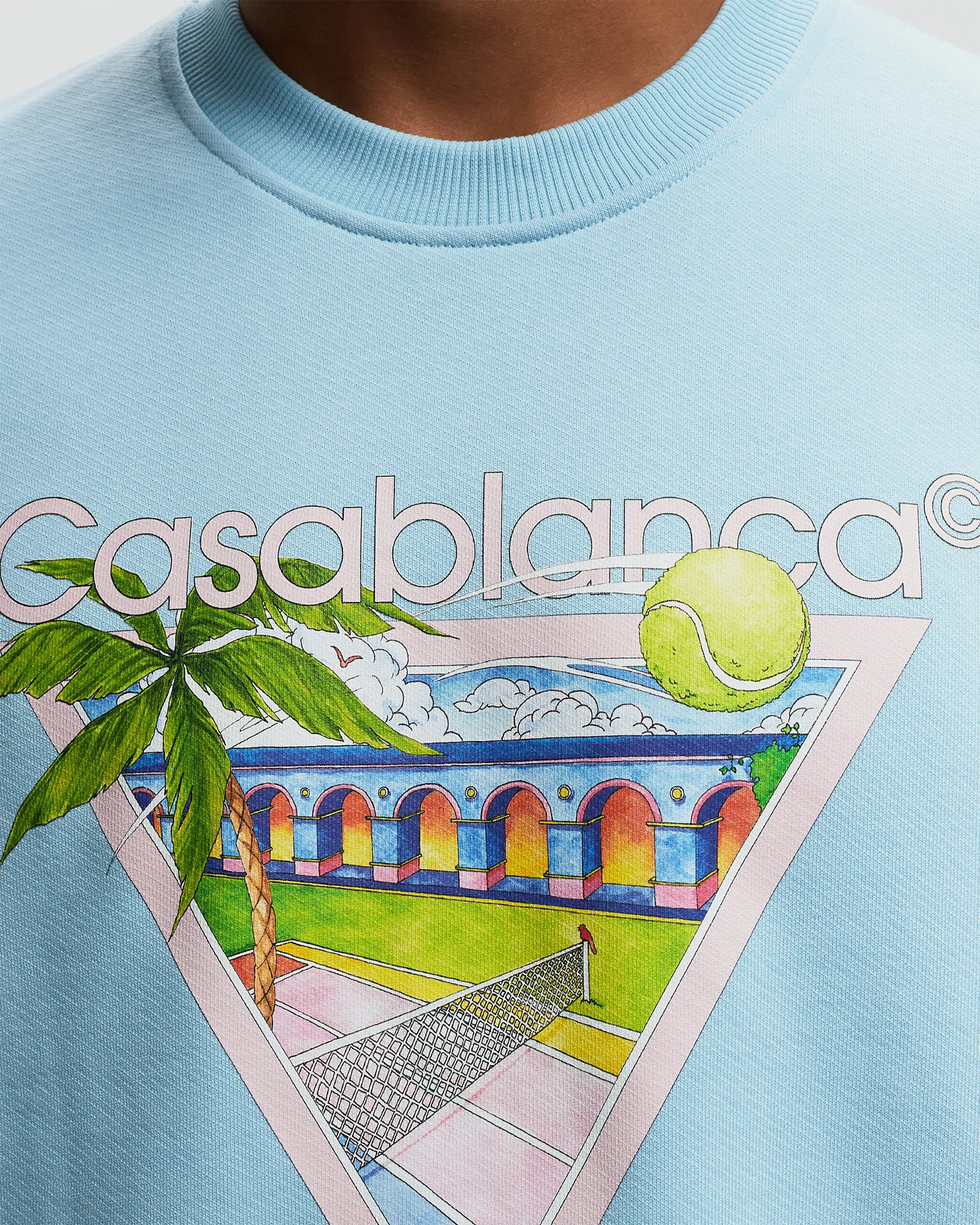 Casablanca TENNIS CLUB ICON SCREEN PRINTED SWEATSHIRT