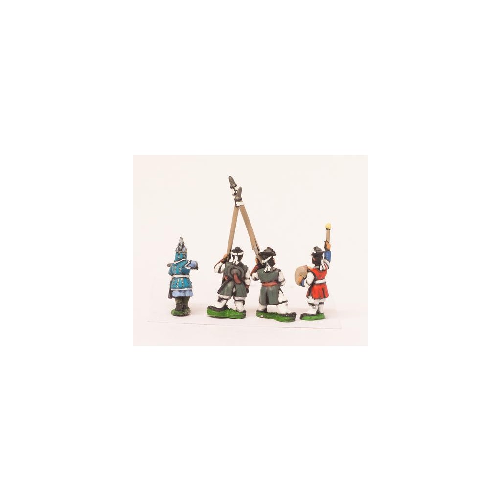 Late 16th Century Korean: Command - Officers, Standard Bearers and Drummers