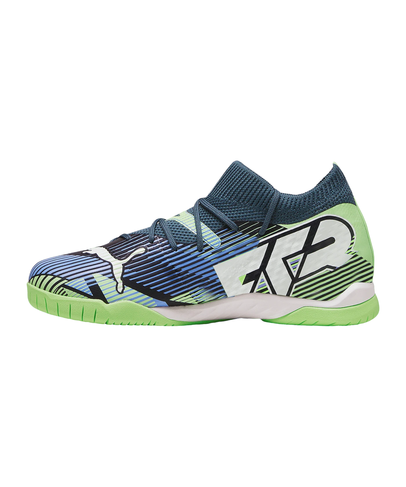 PUMA FUTURE 7 Match + Mid IN Lights Out Jr Kids Grau Weiss F03