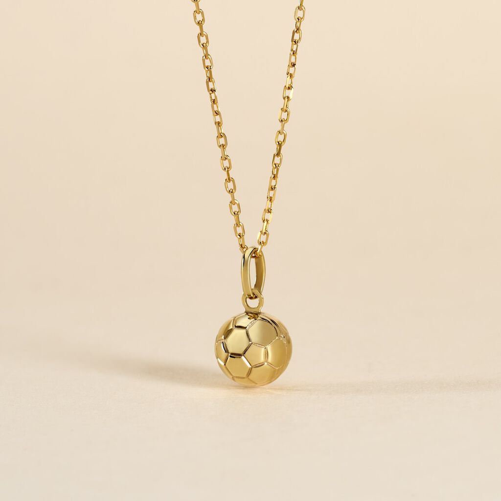 Pendentif Julius Sport Foot Or Jaune