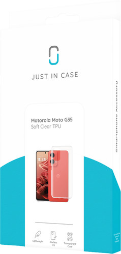 Just in Case Soft Design Motorola Moto G35 Back Cover Transparant