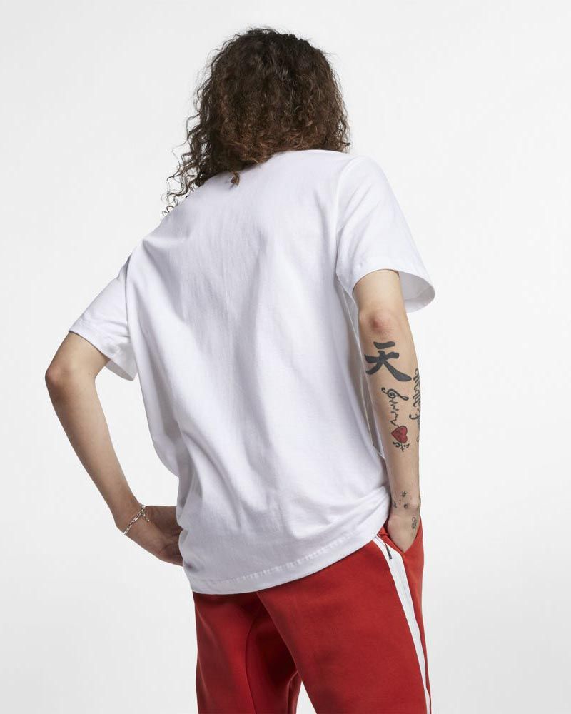T-shirt Nike Sportswear Club Blanc & Noir pour homme