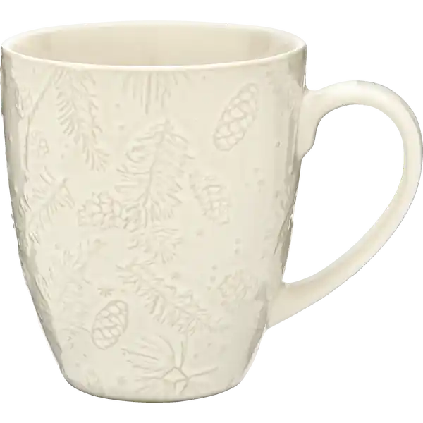 BECHER RELIEF WINTER TANNENZWEIGE 450 ML