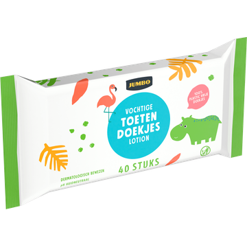 Jumbo Vochtige Toetendoekjes Lotion 40 Stuks