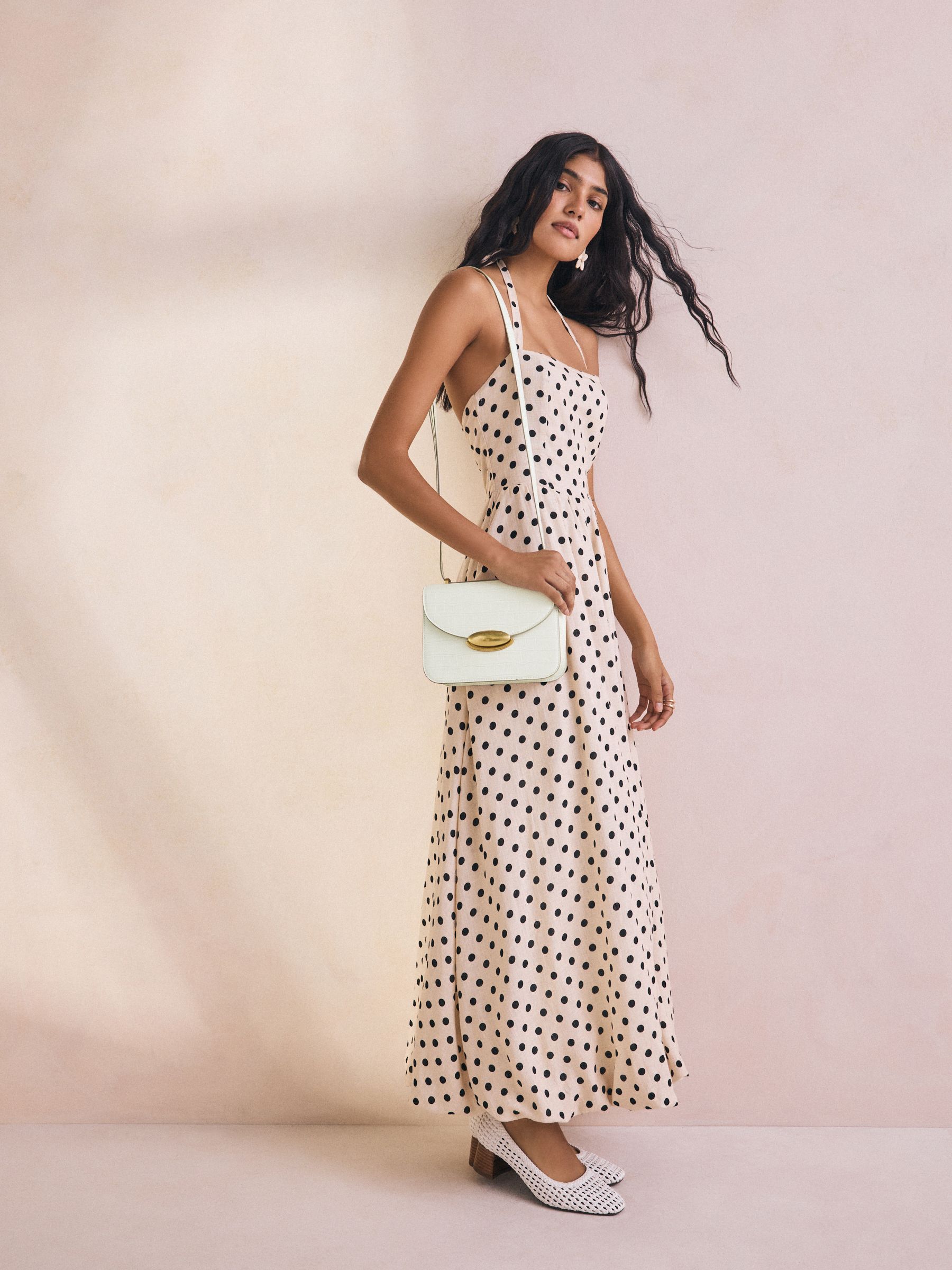 Botwit met krokodillenleereffect - Structured Cross Body Bag
