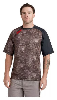 Maillot Manches Courtes Dakine Thrillium Marron/Blanc