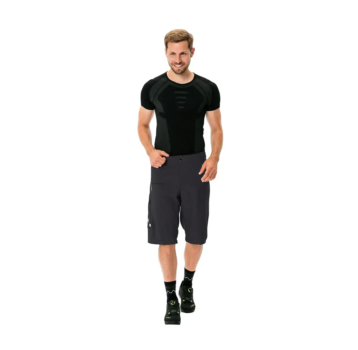 VAUDE Ledro MTB Fietsbroek Kort Zwart/Zwart Heren
