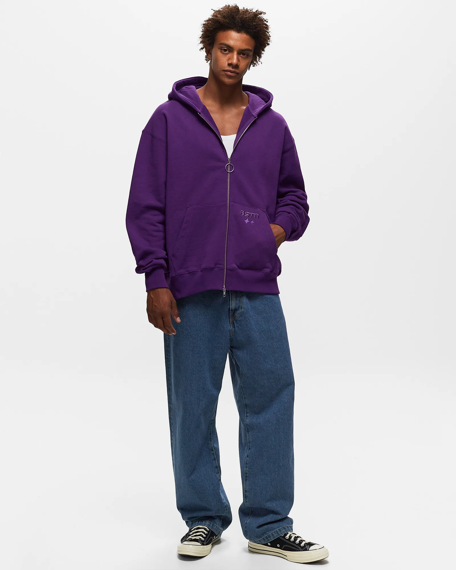 BSTN Brand OVERSIZED HEAVYWEIGHT ZIP HOODY