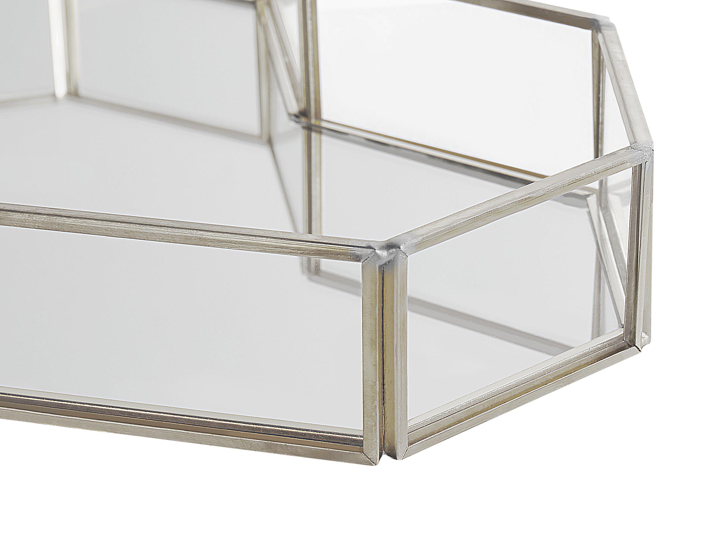 Decoratief dienblad Hart PONTIVY Glas Zilver