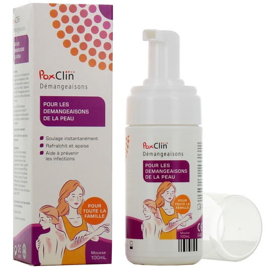 Poxclin mousse apaisante anti-démangeaisons