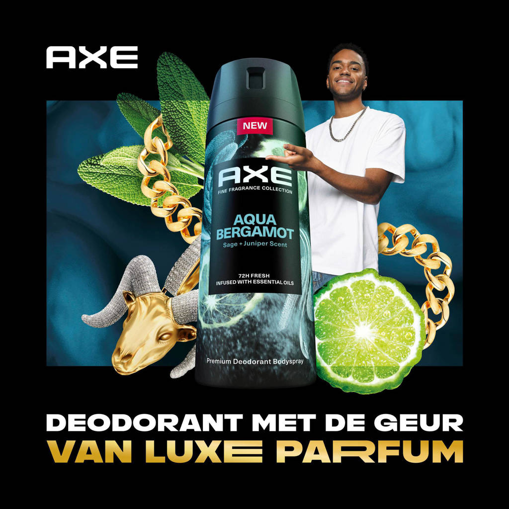 Heerlijk!Aqua Bergamot premium deodorant bodyspray - 6 x 150 ml
