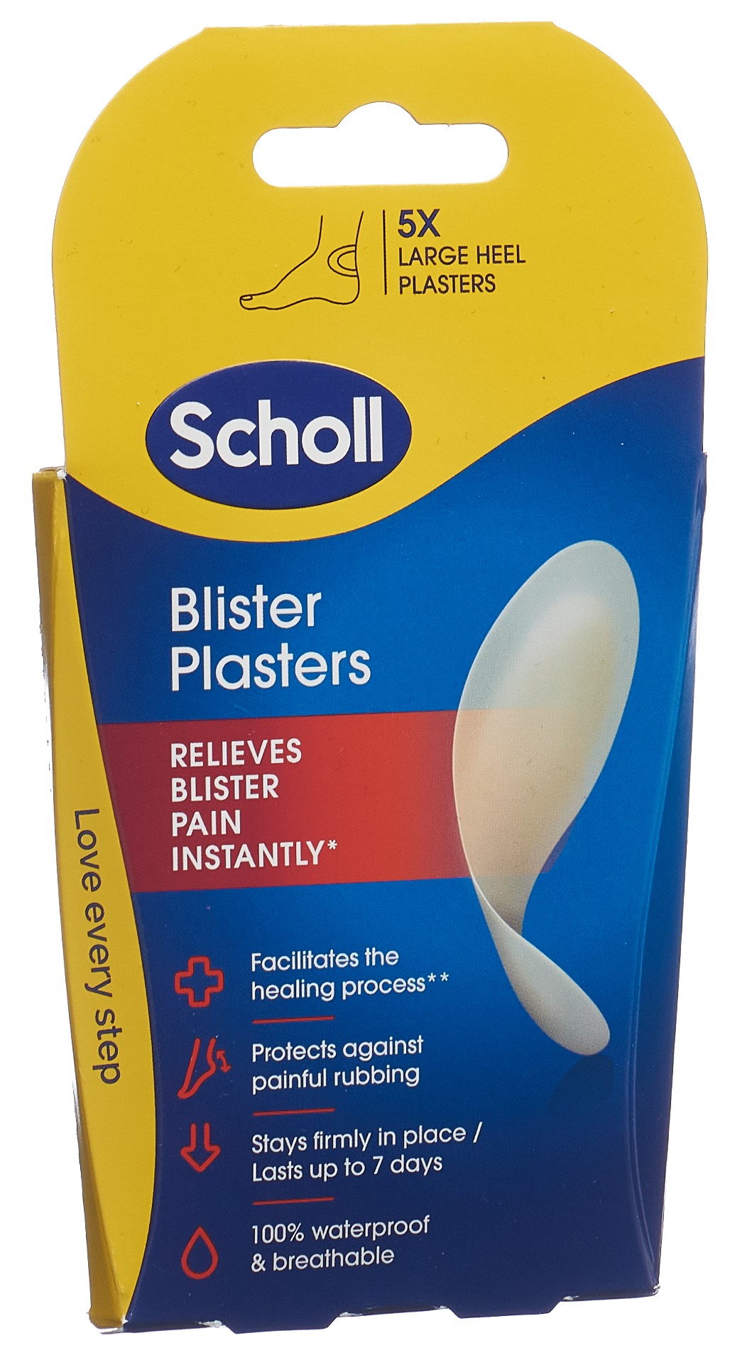 SCHOLL Blasenpflaster<br>5 Stück, Box, Fersen