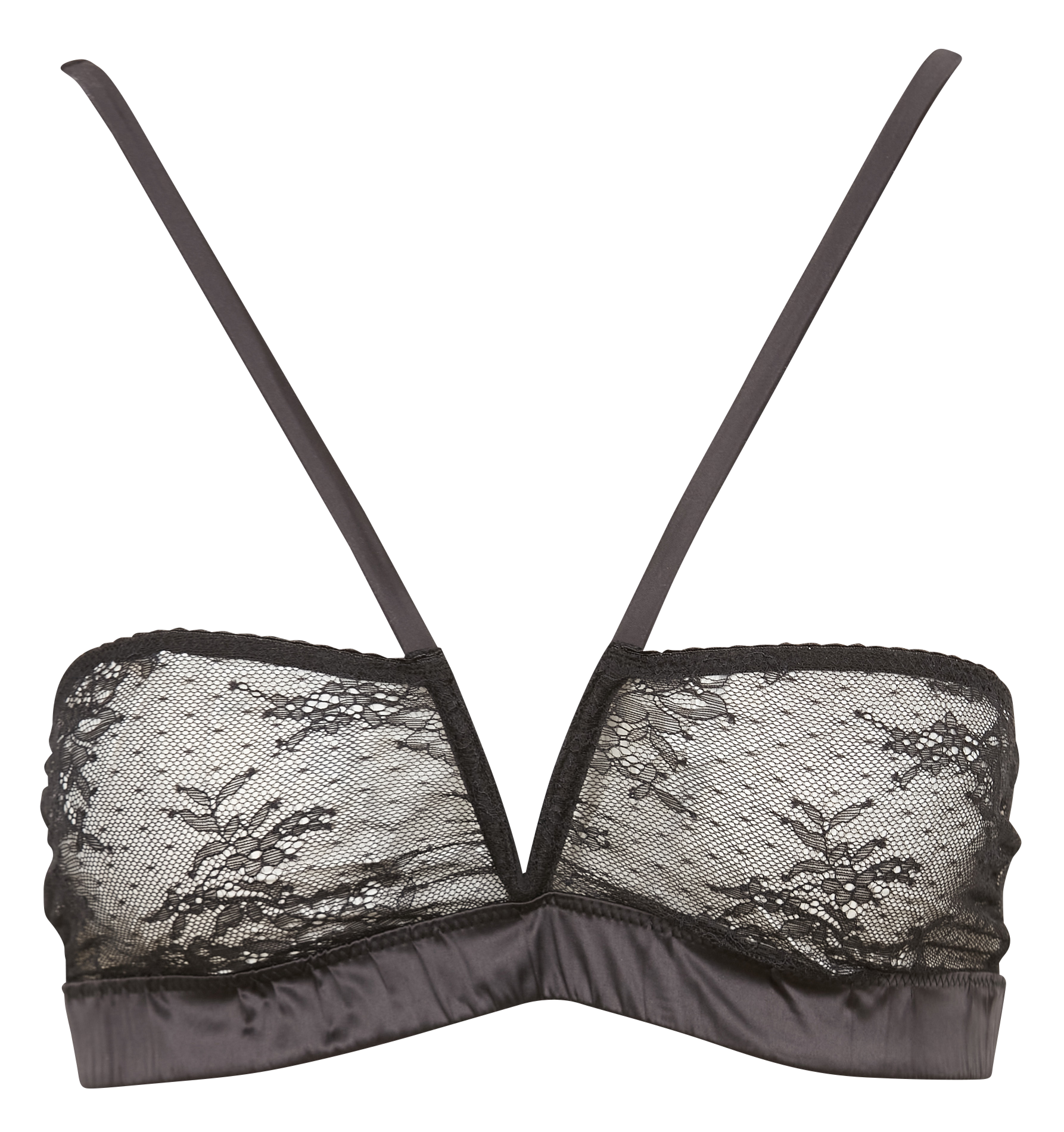 CELESTE - Soutien-gorge sans armatures en dentelle| Noir