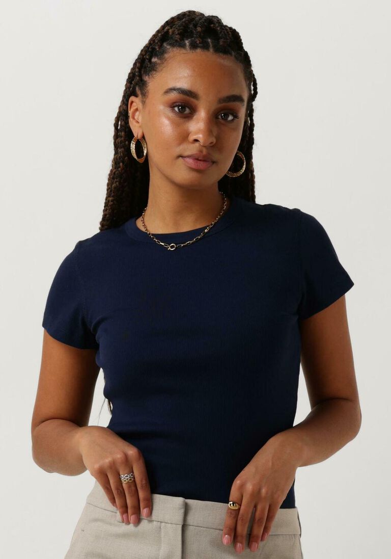 DRYKORN donkerblauwe drykorn t-shirt koale