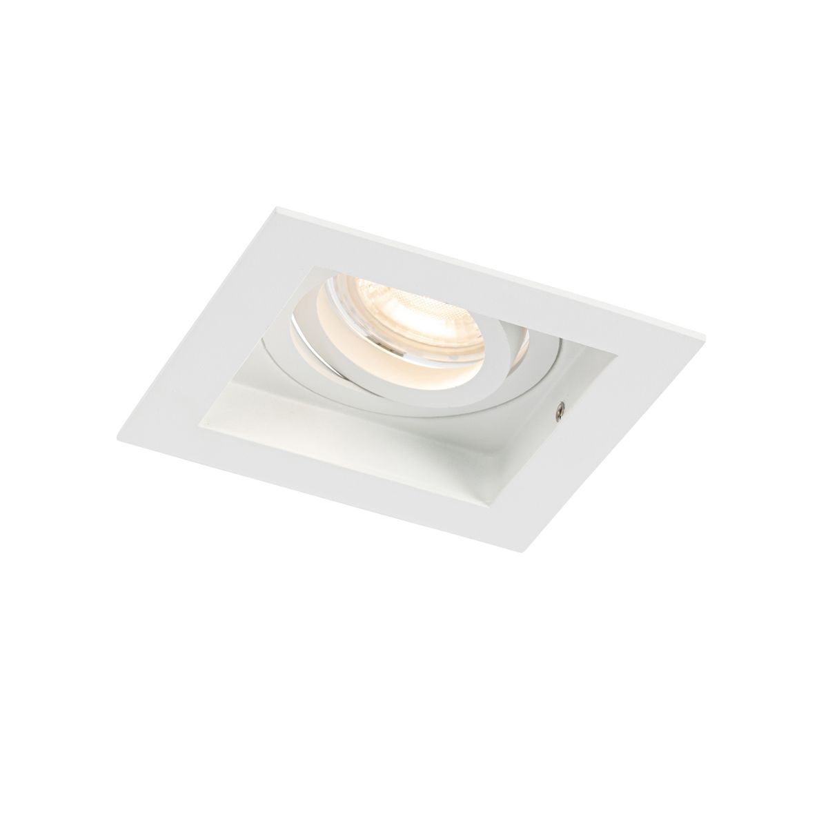 Set van 6 Moderne inbouwspot wit verstelbaar - Carree