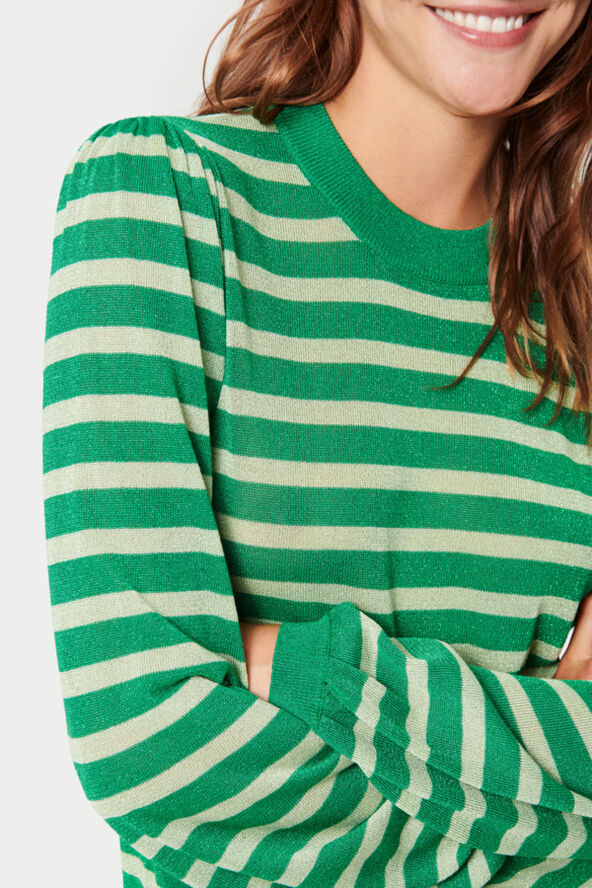 Saint Tropez XauSZ LS Shimmer Pullover Jelly bean