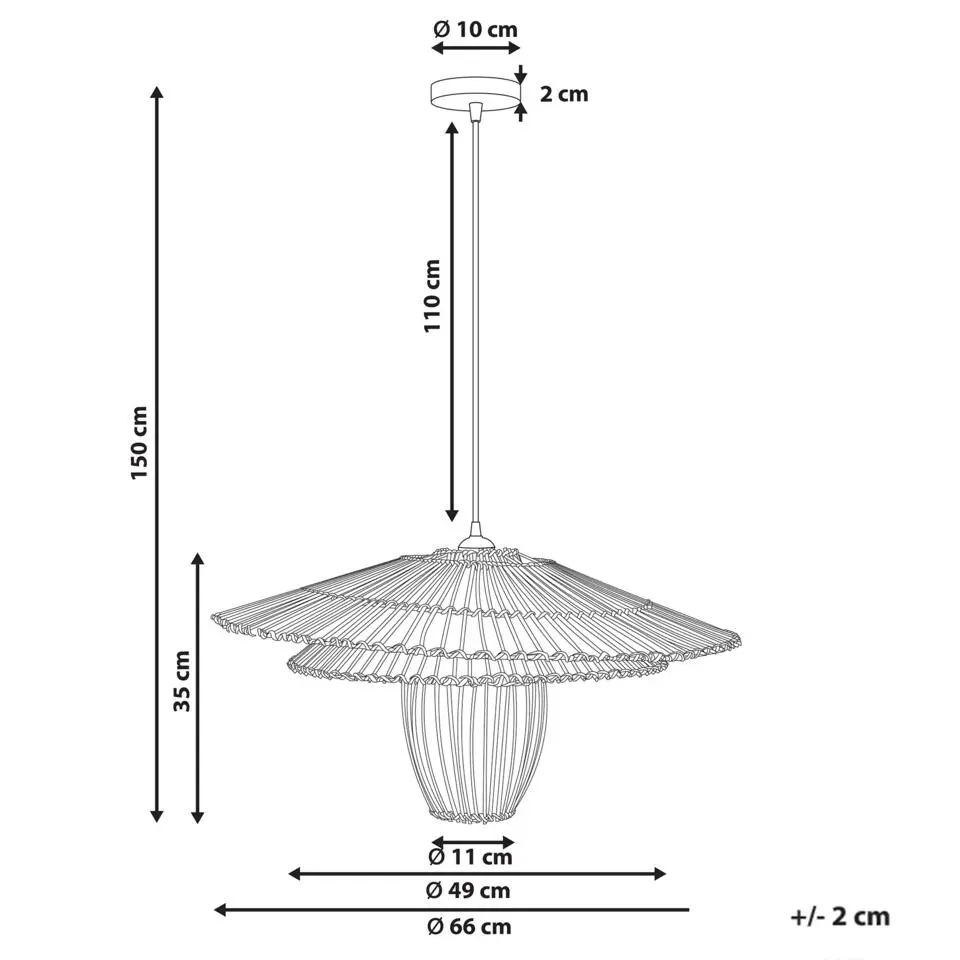 BOTIJAS - Hanglamp - Naturel - Rotan