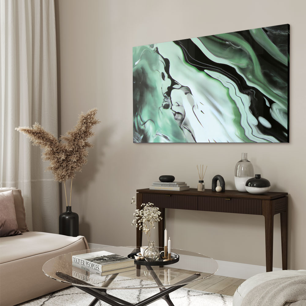 Walljar acrylglas schilderij - Groovy waves Acrylglas schilderij - 70 x 100 cm