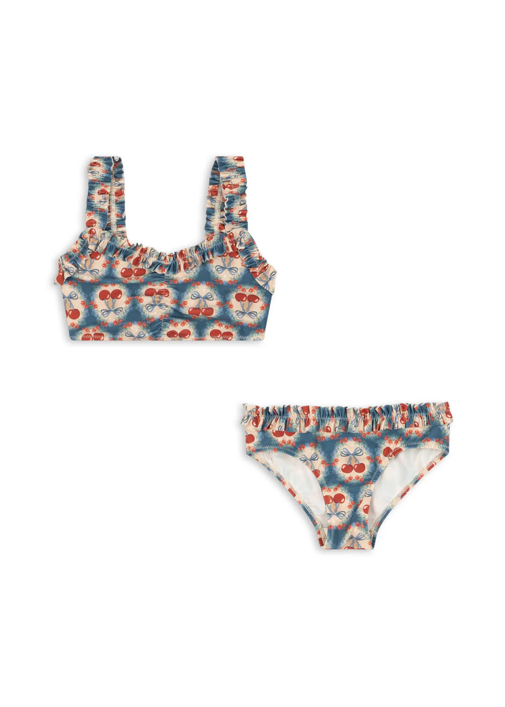 Maya bikini - cherry bow blue - 12M