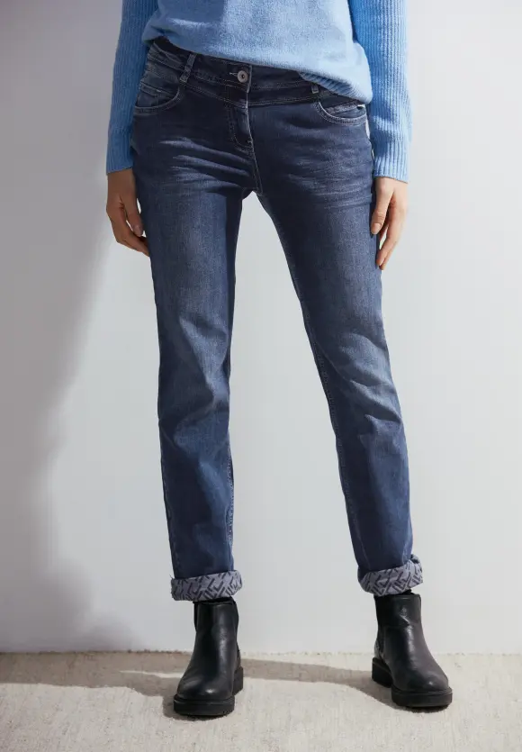 Casual Fit Jeans - mid blue wash