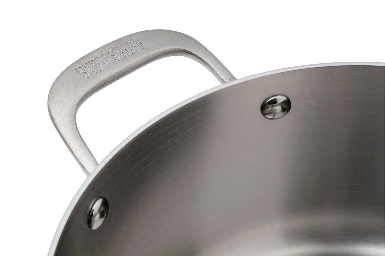 Skottsberg Stainless Steel 535704 kookpan met deksel, 24 cm