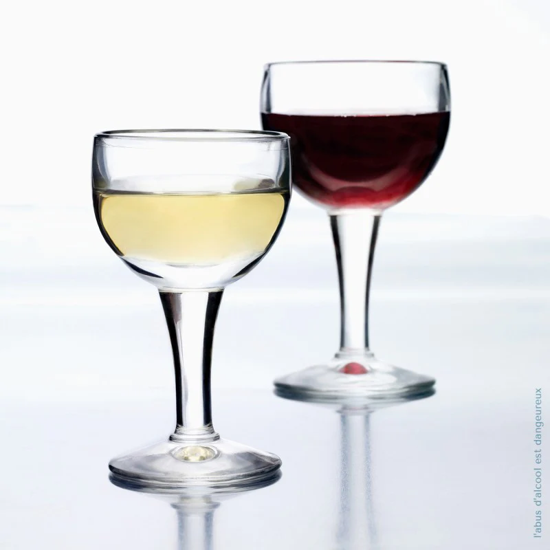 Lot de 6 verres à vin rouge, BALLON La Rochère