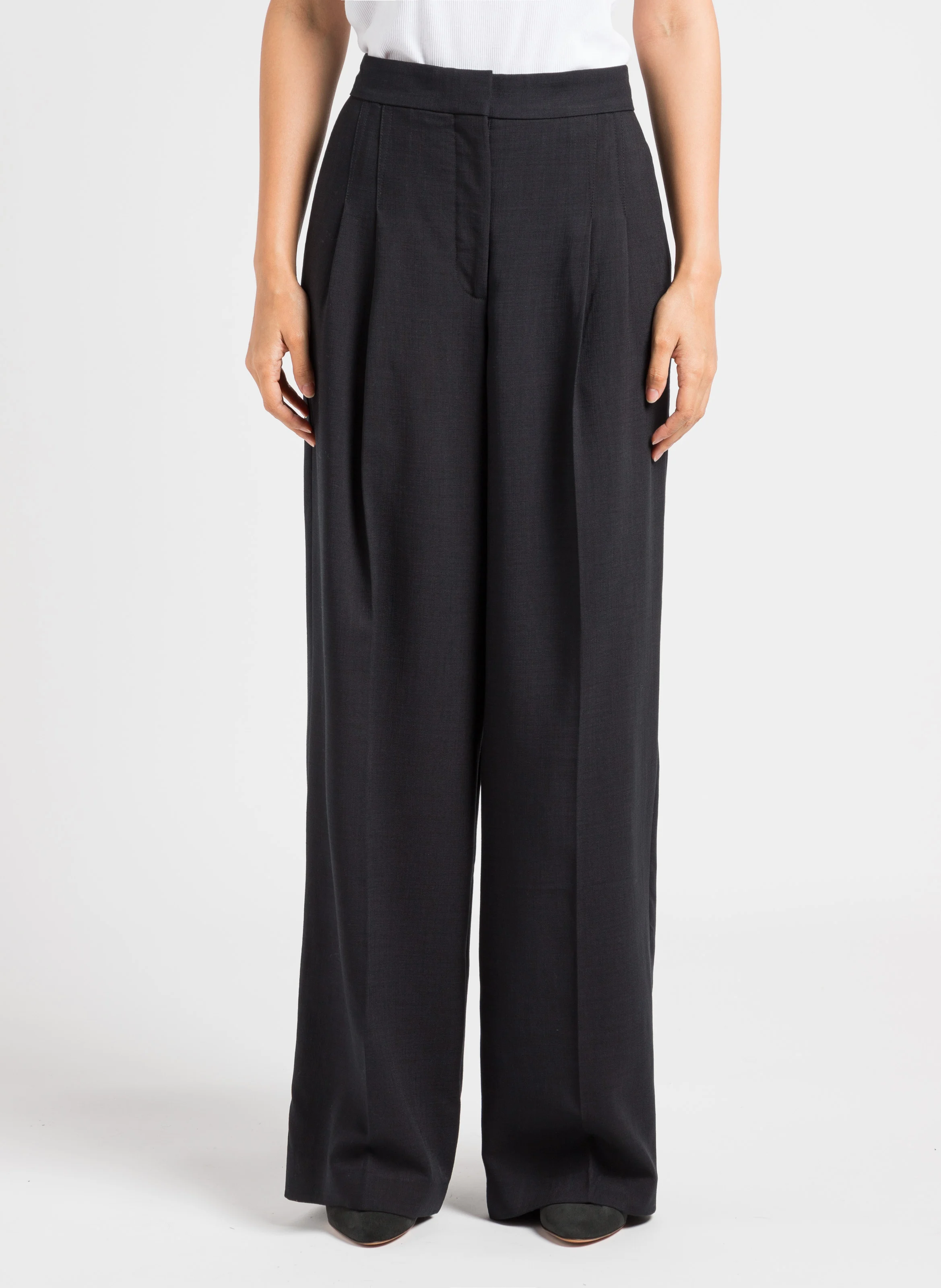 EDWIN - Pantalon large taille haute | Noir