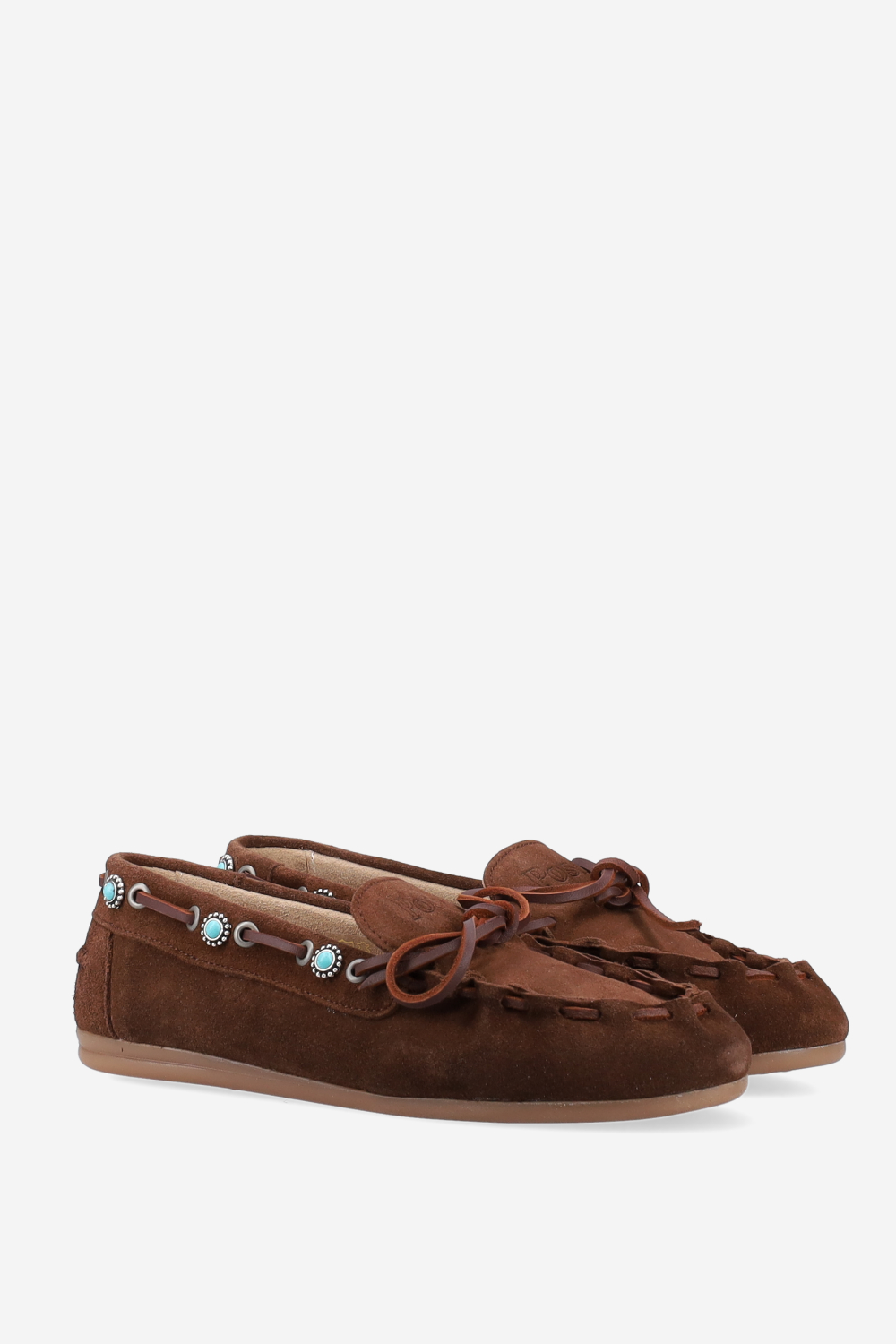 Boat suede western loafers
