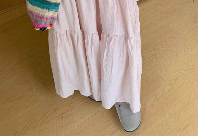 Peach+velvet - A-lijn rok met hoge taille (S-2XL)