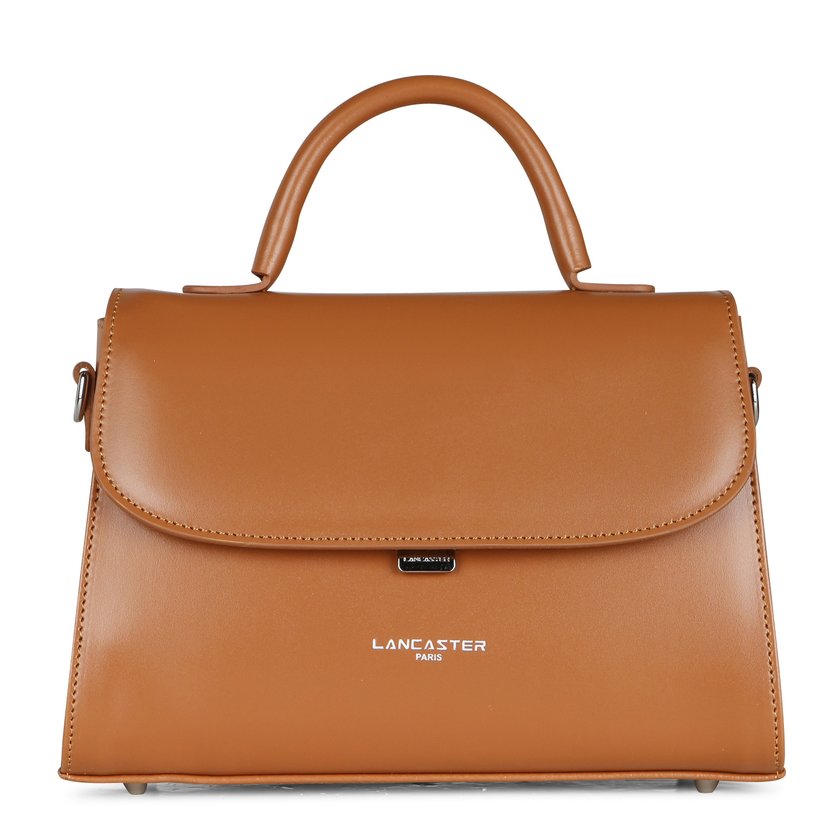 SUAVE EVEN - Sac à rabat en cuir lisse| Marron