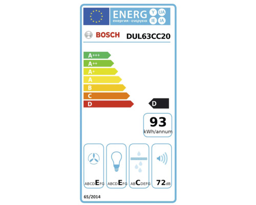 Bosch DUL63CC50 onderbouw afzuigkap, BxD 600 x 482 mm, roestvrij staal