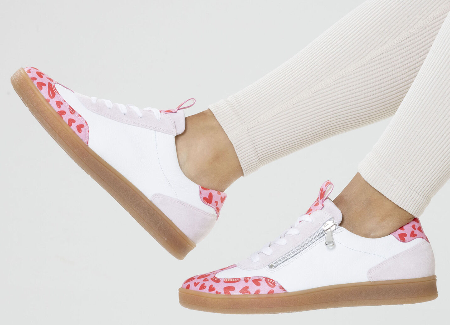 Waldläufer, modische Damen-Sneaker, Weite H, mit herausnehmbarem Fussbett