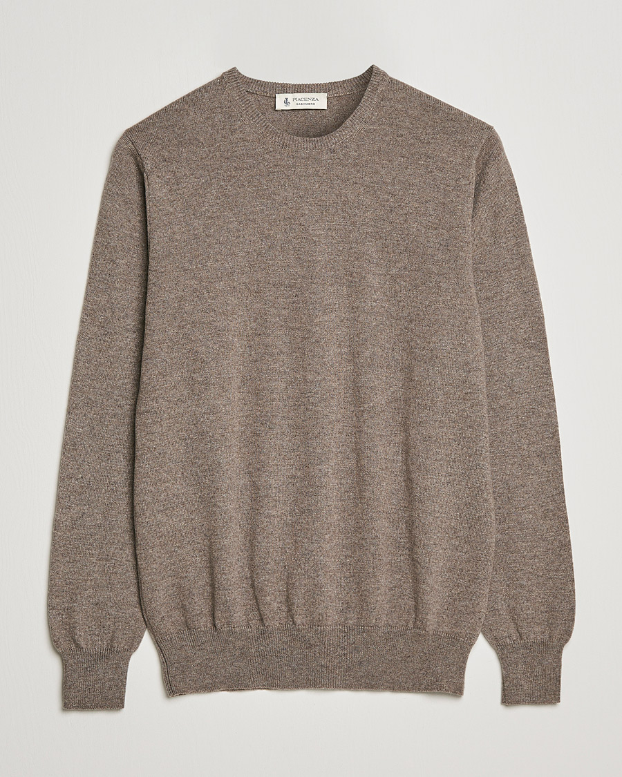 Piacenza Cashmere Cashmere Crew Neck Sweater Brown