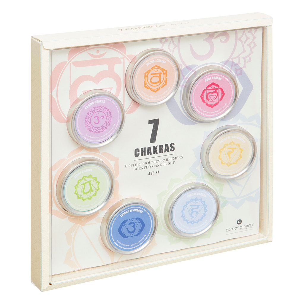 Coffret bougies parfumées 7 CHAKRAS 48g