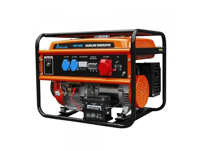 Extralink EX.30356, 5000 W, 220 V, 25 L, Benzin, 1,87 l/t, Manuel/Elektronisk