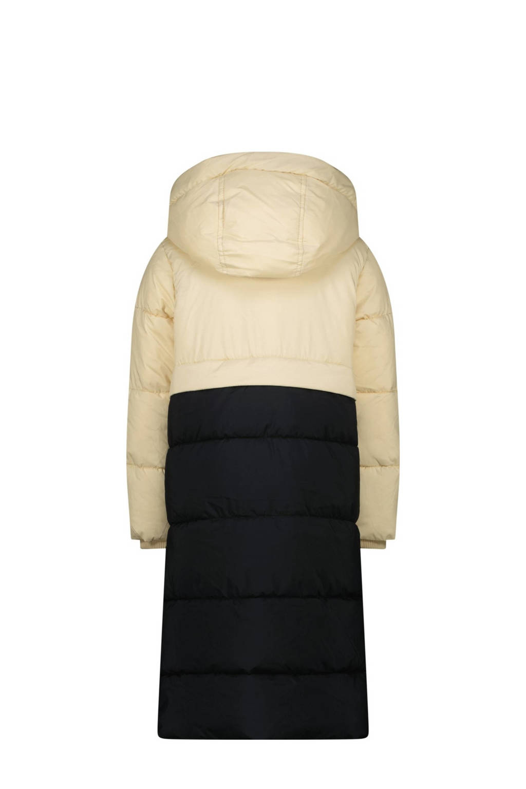 Vingino gewatteerde winterjas Tessie zwart/beige
