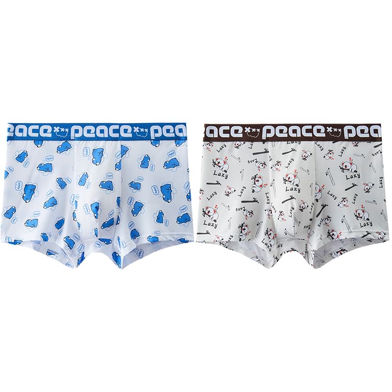 Pancherry - Cartoon Print Boxershorts / Set