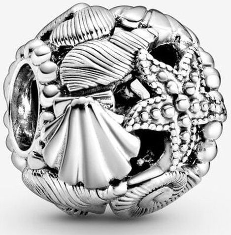 Pandora 798950C00 - Opengewerkte Zeester, Schelpen & Harten - Bedel