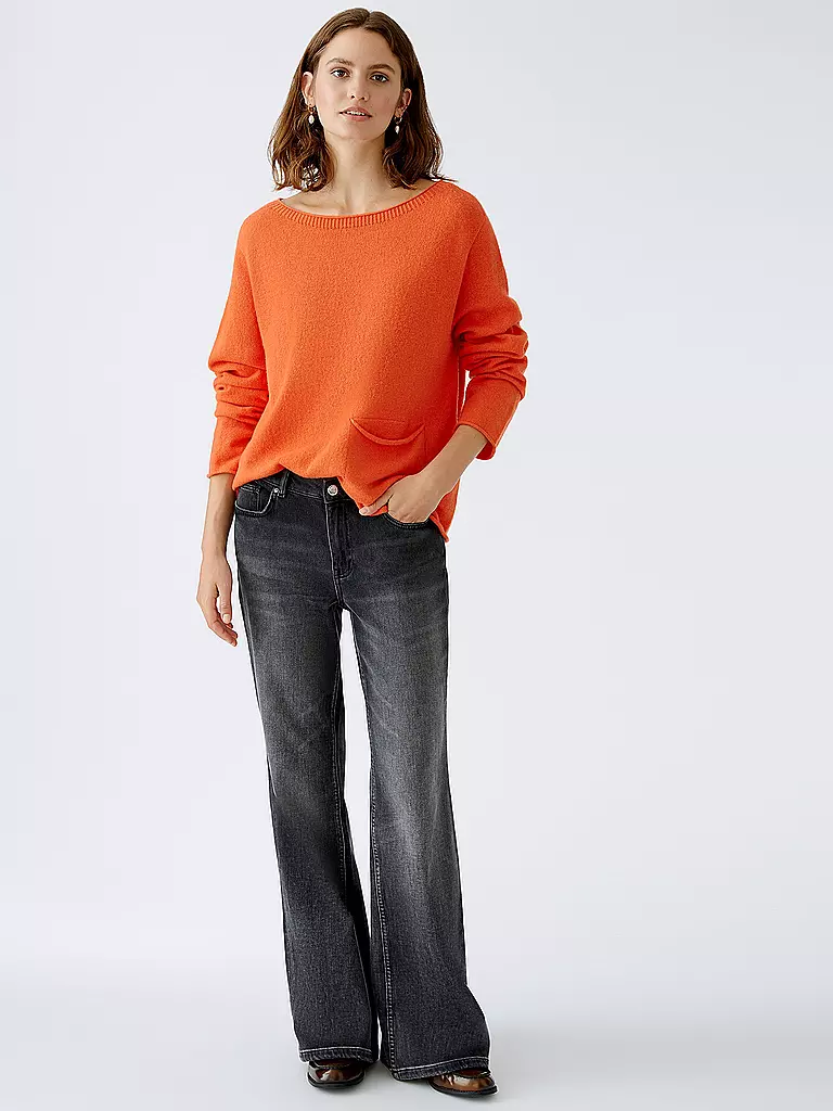 OUÍ Pullover Oversized Fit rot