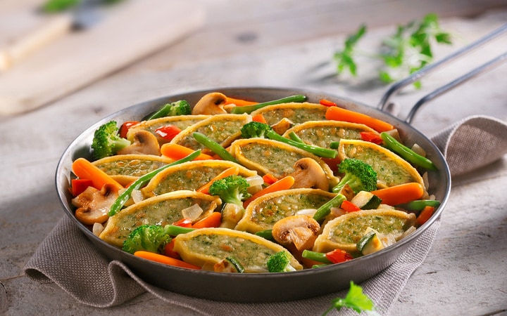 Maultaschen-Gemüse-Pfanne (00337) | online bestellen!