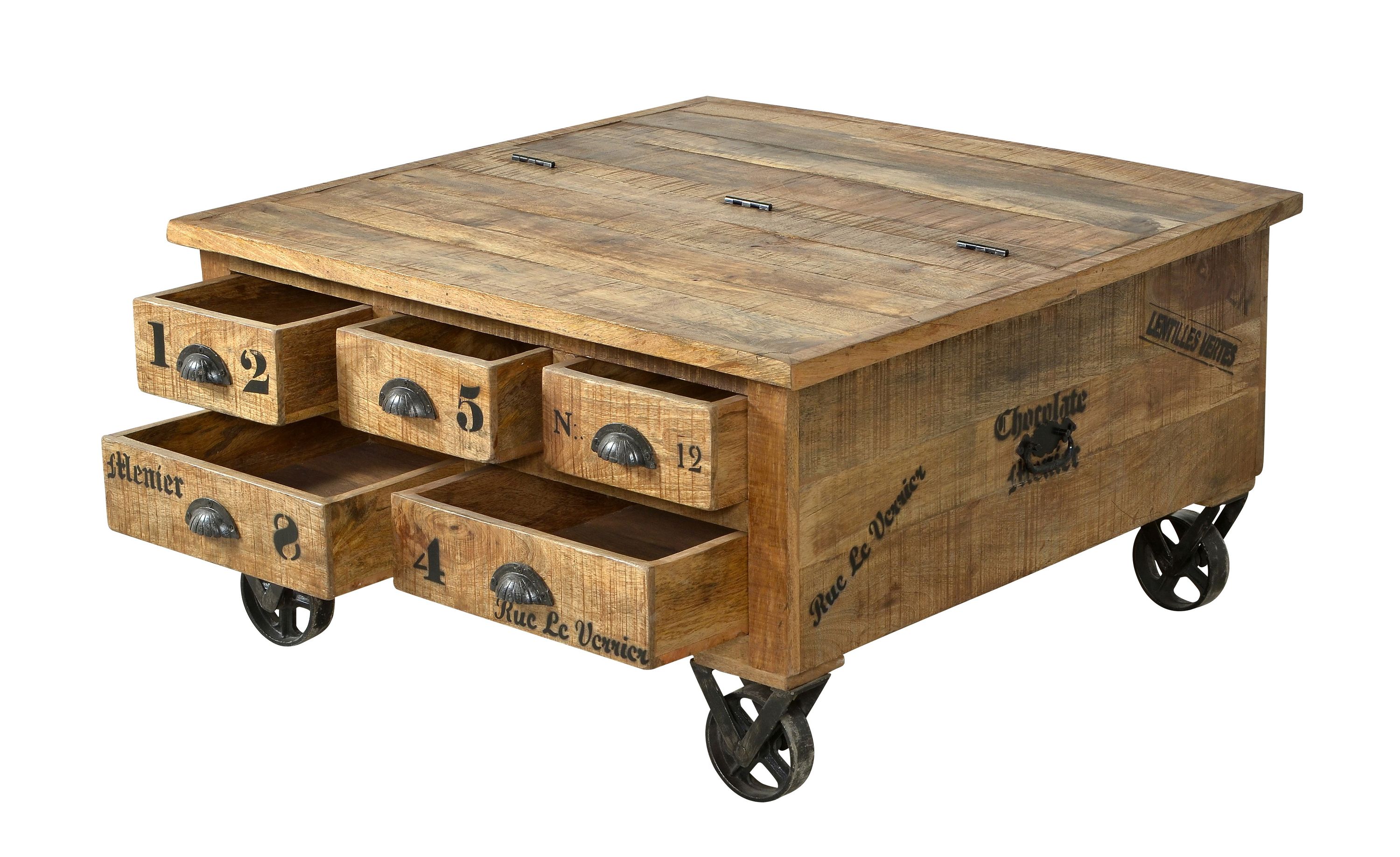 Couchtischtruhe Rustic Couchtisch Wohnzimmer Tisch Beistelltisch Sofatisch