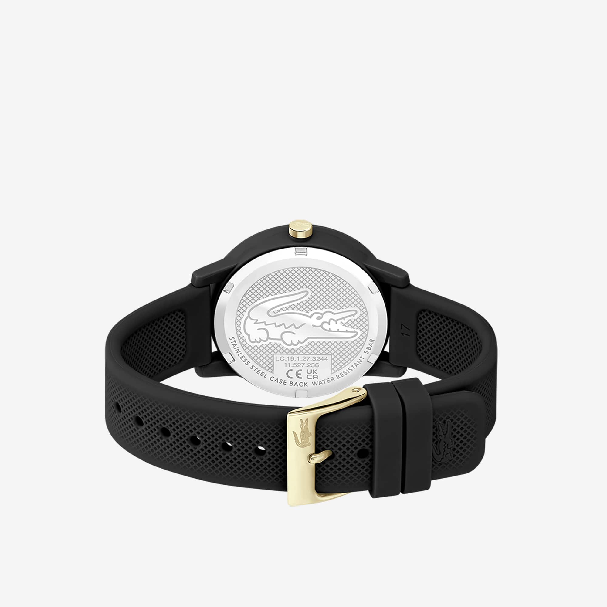 Montre femme Lacoste.12.12 avec bracelet en silicone noir Montres - Blanc - Lacoste - Femme