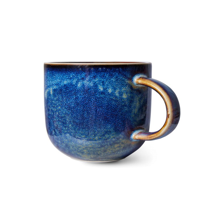 HKliving Chef Ceramic mok met oor rustic blue